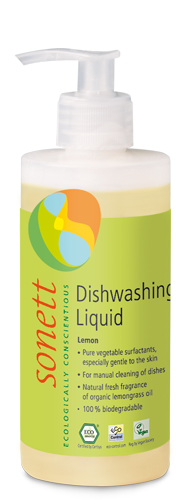 Sonett Dishwashing Liquid 300ml Lemon GB3073 Pump Bottle