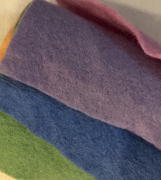 Felt hand dyed pure wool 25 x 30cm