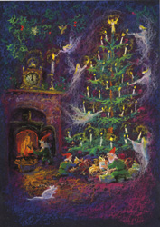 cc36 Preparing for Christmas Night Pack of 10 Christmas Card