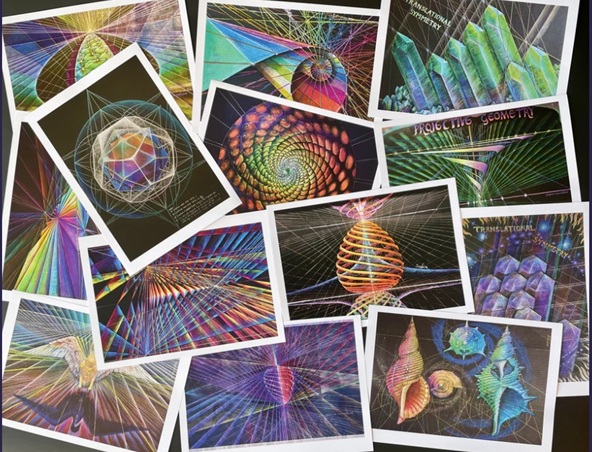 Projective Geometry A4 Prints - set of 13